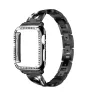 Stainless steel strap & protective case with crystals for Apple Watch 5/4/3/2/1Accessories