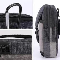 Petit sac de taille - pochette en toile avec fermeture éclair