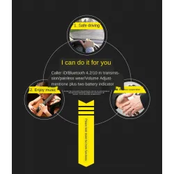 Mini - Bluetooth-oorhaak - handsfree - leren oortelefoon met microfoon - noise cancellingOor- & hoofdtelefoons