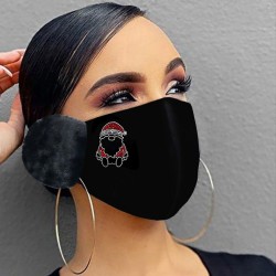 2 in 1 - gezichts / mondmasker met oorkappen - kerstprintMondmaskers