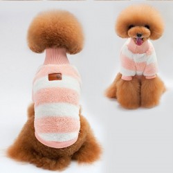 Pull d'hiver pour chiens / chats - rayures design