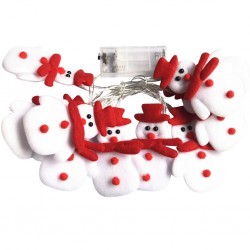String with snowmans - LED Christmas tree decorative lightsChristmas
