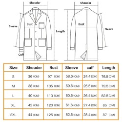 White long-sleeve work coat - spa / beauty salons / hospitalHealth & Beauty