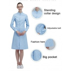 Manteau de travail longue tenue - laboratoire / spa / salons de beauté / hôpital