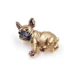 Kleine hond - vergulde brocheBroches
