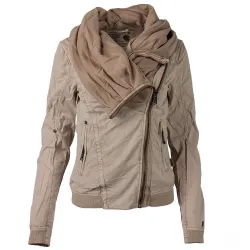 Retro gotische stijl - kort warm jasje - met ritssluitingJassen