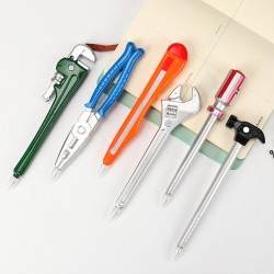 stylo en forme d'outils - marteau - couteau d'utilité - 6 pièces