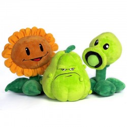 Zombie plantes - pois - tournesol - squash - peluche jouets - 30cm