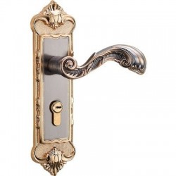 Poignées de porte Vintage avec serrure de sécurité - 2 pièces