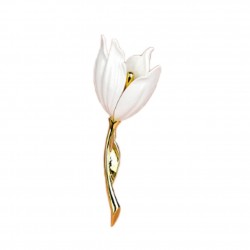Tulipe blanche - broche élégante