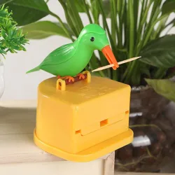 Conteneur de cure-dent automatique - petit oiseau