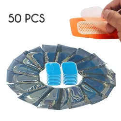 Autocollants abdominaux hydrogel - patchs de remplacement pour amincissement / ceintures de massage - 50 pièces