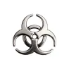 3D biohazard - metalen embleem - autostickerStickers