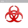 3D biohazard - metalen embleem - autostickerStickers