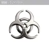 3D biohazard - metalen embleem - autostickerStickers