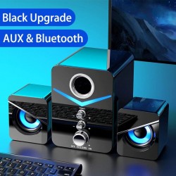 Computerspeakerset - Bluetooth 5.0 - USB - stereogeluid - basBluetooth Luidsprekers