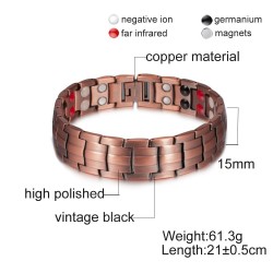 Vintage koperen armband - magnetisch - gezondheid - energie - unisexArmbanden