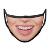 Beschermend mond- / gezichtsmasker - herbruikbaar - katoen - mondafdrukMondmaskers