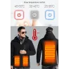 USB - verwarmde thermische jas met capuchon / ritsen - waterdichtJassen