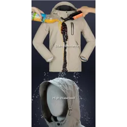 USB - verwarmde thermische jas met capuchon / ritsen - waterdichtJassen
