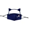Mouth / masque de protection visage - bouclier oculaire amovible avec oreilles chat - réutilisable - pour les enfants