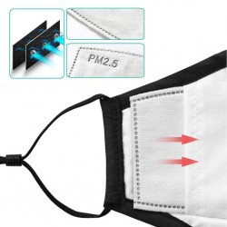 Beschermend mond- / gezichtsmasker - PM2.5 filters - herbruikbaar - Formule 1Mondmaskers