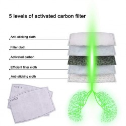 Beschermend mond- / gezichtsmasker - PM2.5 filters - herbruikbaar - Formule 1Mondmaskers