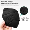 FFP2 - KN95 - PM2.5 - antibacterieel beschermend mond- / gezichtsmasker - 5-laags - herbruikbaar - 10/20/50/100 stuksMondmaskers