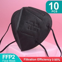 FFP2 - KN95 - PM2.5 - antibacterial protective mouth / face mask - 5-layer - reusable - 10 / 20 / 50 / 100 pieces