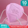 FFP2 - KN95 - PM2.5 - antibacterieel beschermend mond- / gezichtsmasker - 5-laags - herbruikbaar - 10/20/50/100 stuksMondmaskers