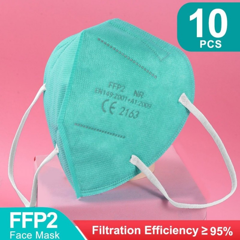 FFP2 - KN95 - PM2.5 - antibacterieel beschermend mond- / gezichtsmasker - 5-laags - herbruikbaar - 10/50/100 stuksMondmaskers