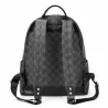 POLO - vintage leren rugzak - geruit designTassen