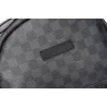 POLO - vintage leren rugzak - geruit designTassen