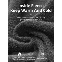 Winter thermal fleece ski mask - full face cover - hood with scarf - sport balaclava - windproof - waterproofEyewear
