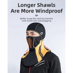 Winter thermisch fleece skimasker - volledige gezichtsbedekking - capuchon met sjaal - sportbivakmuts - winddicht - waterdich...