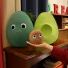 Cute avocado plush cotton toy