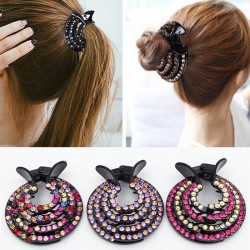 Hair clip for women with rhinestone crystals