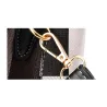 Vintage leather bag - crossbody - fur keychain - large capacityHandbags