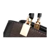 Vintage leather bag - crossbody - fur keychain - large capacityHandbags