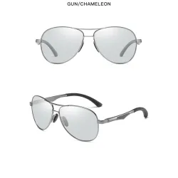 Pilot photochromic sunglasses - anti-glare - UV400