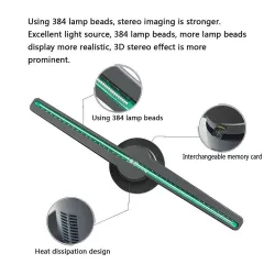 3D fan hologram projector - advertising display