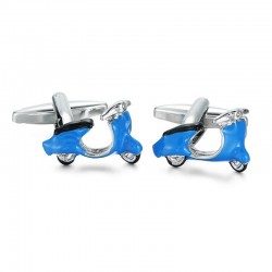 Emaille scooter - manchetknopen - 2 stuksManchetknopen