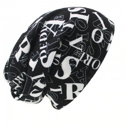 Creative letters beanie - with changeable scarf - unisex