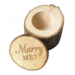Verlovingsring - rustieke houten kist - Marry Me-logoValentijnsdag