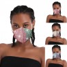 Face / mouth protective mask - reusable - dustproof - with glitter design