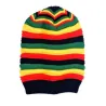 Gebreide kleurrijke muts - reggaestijlPetten & Hoeden