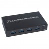 KVM 4K switch splitter - HDMI - USB - gedeelde monitor - met 2 poortenSplitters
