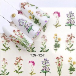 Nail art stickers - water transfer - creative designs - flower - fairy