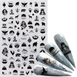 Nagelkunststickers - cartoon- / stripontwerpenNagelstickers