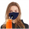 Mond / gezicht beschermend masker - herbruikbaar - met rietje om te drinkenMondmaskers